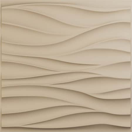 19 5/8in. W X 19 5/8in. H Ripple EnduraWall Decorative 3D Wall Panel Covers 2.67 Sq. Ft.